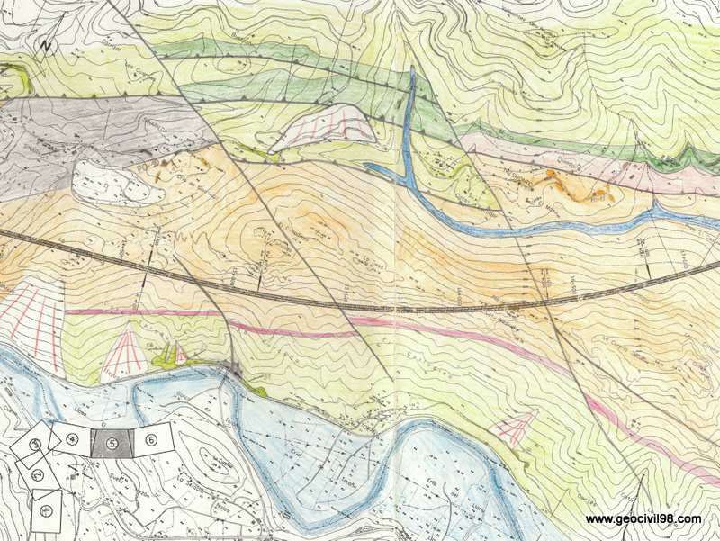 Plano geológico