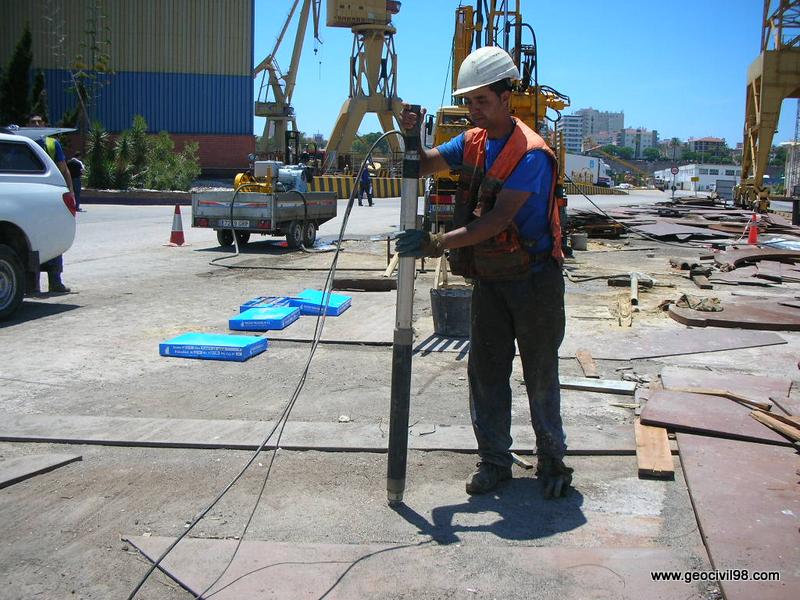 Presiómetro antes de su uso Presiómetro antes de su uso, geotecnia, estudios geotécnicos