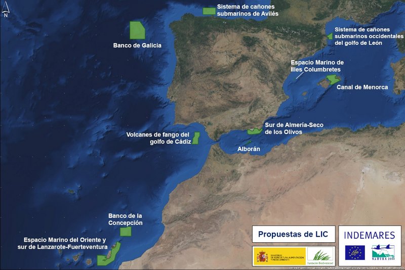 Mapa Nacional propuesta de Lugares de Importancia Comunitaria. Medio Ambiente. Estudios AmbientalesGeotecnia Civil 98