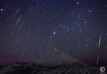 Gemínidas desde el observatorio de la Nasa en el Teide